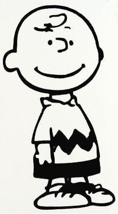 Charlie Brown Die-Cut Vinyl Decal - Black