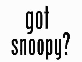 "Got Snoopy?" Die-Cut Vinyl Decal - Black