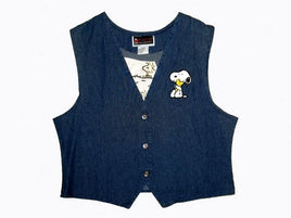Snoopy And Woodstock Denim Vest