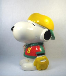 Snoopy Baseball Player Bank