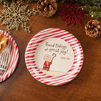 Peanuts Christmas Party Luncheon / Dessert Plates - Good Tidings  On Sale!