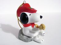 1982 Peanuts Western Series Christmas Ornament - Snoopy Cowboy Playing Guitar - snoopn4pnuts.com