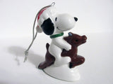 1982 Snoopy Rides Reindeer Ornament