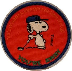 Snoopy Vintage Golf Patch - You'Re Away