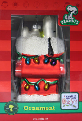 Snoopy's Decorated Doghouse Polonaise-Style Christmas Ornament - On Sale!