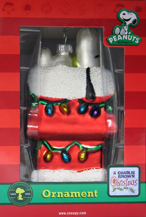 Snoopy's Decorated Doghouse Polonaise-Style Christmas Ornament - On Sale!
