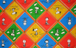 Vintage Peanuts Gang Fitted Sheet - Diamonds