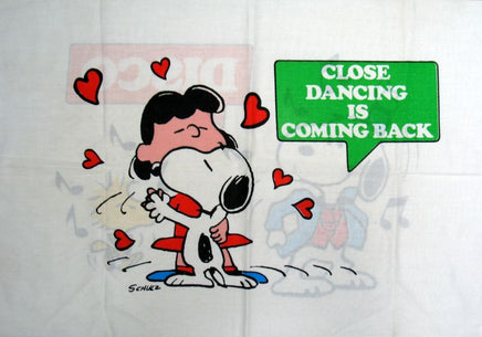 Vintage Peanuts Gang Pillow Case - Disco