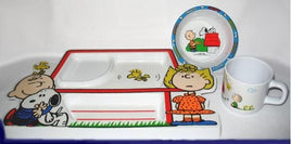 Peanuts Gang Vintage 3-Piece Dining Set With Large Divided Plate