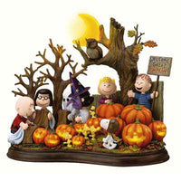 Danbury Mint Peanuts Halloween Sculpture - The Pumpkin Patch