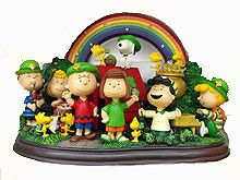 Danbury Mint Peanuts Lighted St. Patrick's Day Sculpture (2 Lights Not Working)