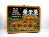 Peanuts Gang Great Pumpkin Dominoes In Collectible Tin Lunch Box (Opened But MINT)