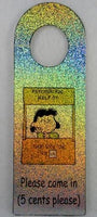 Peanuts Gang Laminated Door Hanger - Lucy Psych Booth (Holographic!)