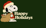 Snoopy Santa Rubber Door Mat