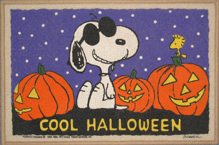 Snoopy Joe Cool Halloween Doormat (Near Mint/Clean - Lightly Used)