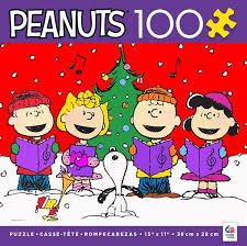 Peanuts Christmas Holiday 100 - Piece Jigsaw Puzzle - Carolers - snoopn4pnuts.com