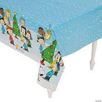 Peanuts Christmas Plastic Reusable Table Cover