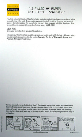 Peanuts Charles M. Schulz Museum Activity Sheet - Little Drawings
