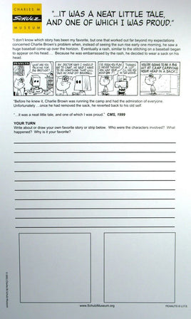 Peanuts Charles M. Schulz Museum Activity Sheet - A Neat Little Tale