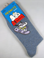 Men's Dress Socks - Snoopy Snowboarder