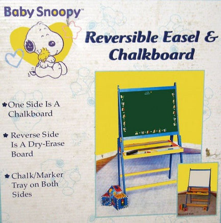 Snoopy Reversible Wooden Easel and Chalkboard - RARE! - snoopn4pnuts.com