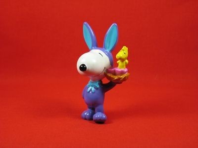Snoopy In Purple Bunny Costume Pvc
