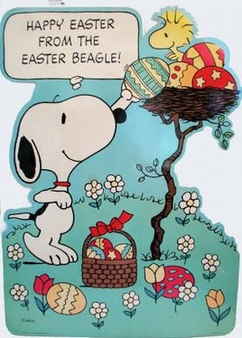 Laminated Giant Wall Decor - Easter Beagle