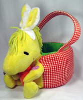 Woodstock Plush Musical Easter Basket (Music Doesn't Play/Still Makes Nice Basket) - snoopn4pnuts.com