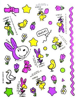 Snoopy And Woodstock Easter Stickers