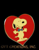 Snoopy's Heart Vintage Enamel Pin