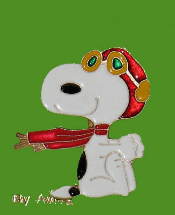 Snoopy Flying Ace Child's Enamel Ring