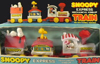 Snoopy 3-Piece Express Train Set With Wind-Up Locomotive