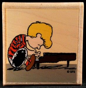 Schroeder RUBBER STAMP (Used But MINT Condition) - snoopn4pnuts.com