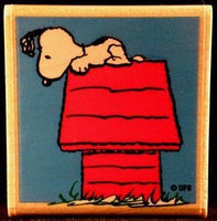 Snoopy's Doghouse RUBBER STAMP
