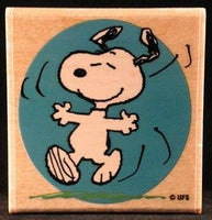 Happy Snoopy RUBBER STAMP