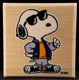 Snoopy Joe Cool Rubber Stamp