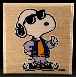 Snoopy Joe Cool Rubber Stamp