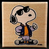 Snoopy Joe Cool RUBBER STAMP