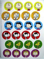 Peanuts Gang Seals Sticker Set (24) - ON SALE!