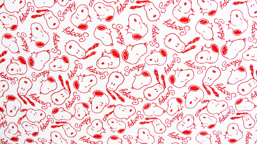 Peanuts Fabric - Snoopy All Over (42" x 60")