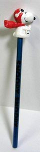 Snoopy Flying Ace Pvc Pencil - New But Near Mint (Pvc Slightly Discolored)