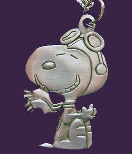 Snoopy FLYING ACE Pewter Key Chain - snoopn4pnuts.com