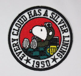 Snoopy Flying Ace 1950 Silver Lining Patch