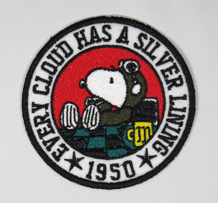 Snoopy Flying Ace 1950 Silver Lining Patch