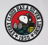 Snoopy FLYING ACE 1950 SILVER LINING PATCH  - ON SALE!
