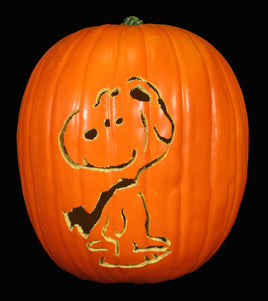Snoopy Flying Ace Carved Pumpkin With Removable Lid - RARE! - snoopn4pnuts.com