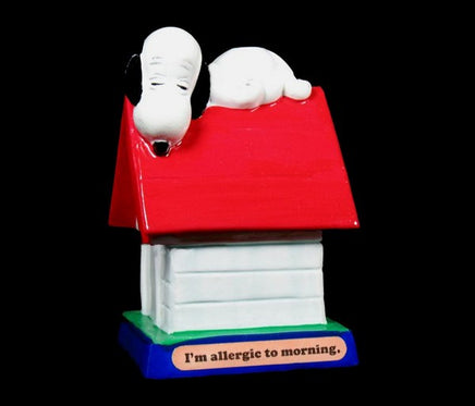 Snoopy On Doghouse Figurine