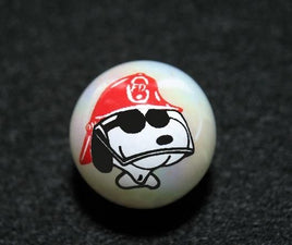 Snoopy Joe Cool Fireman Iridescent Marble