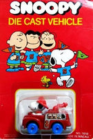 Snoopy Chunky Diecast Car - Fire Truck (NEAR MINT)  Not On Card/Repackaged