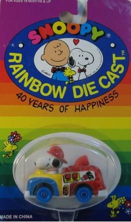 Snoopy Chunky Die-Cast Car - Fire Truck (New But Good Condition)